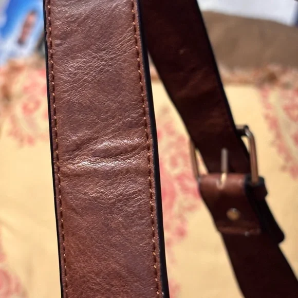 Elegant Brown Faux Leather Fringe Bucket Shoulder Bag - Picture 16 of 16